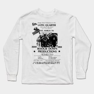 Live Hip Hop at the Latin Quarter Concert Flyer (1987) Long Sleeve T-Shirt